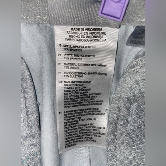 2/49$ Men’s ADIDAS light blue‎ stretchy anti slip Golf shorts size 32 - Picture 6 of 10